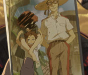 renton's old photo with his grandfather and sister